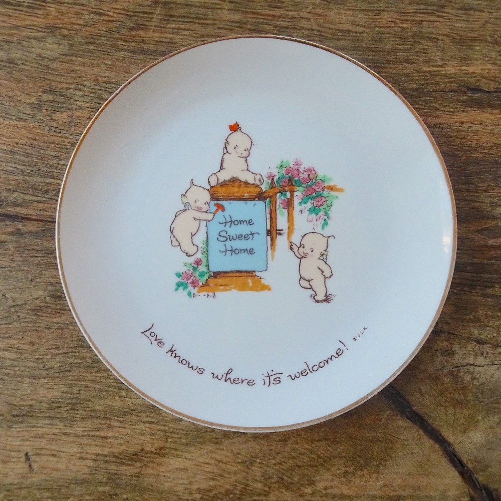 Vintage '70s Kewpie Collector's Edition Collectible Porcelain Decorative Plate